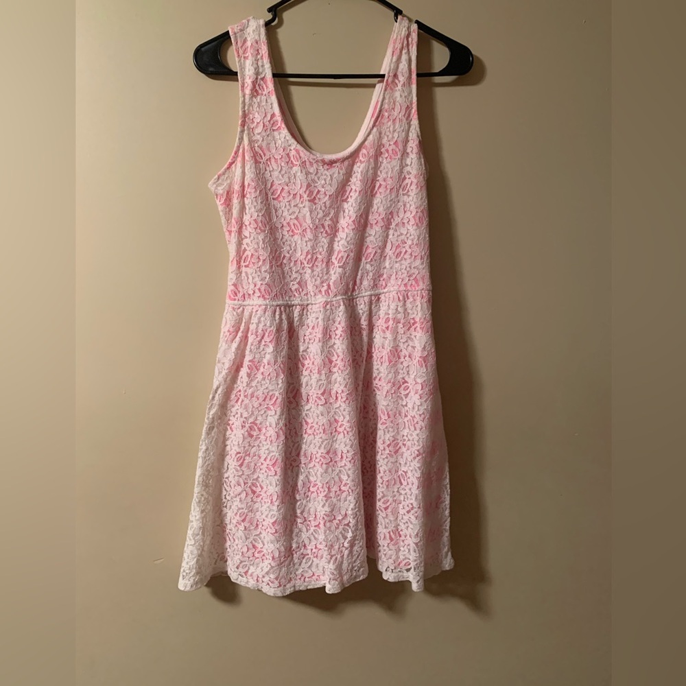 Pink stripped dress